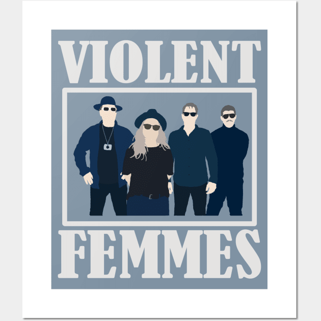 Violent Femmes Silhouette A3 Wall Art by Vatar